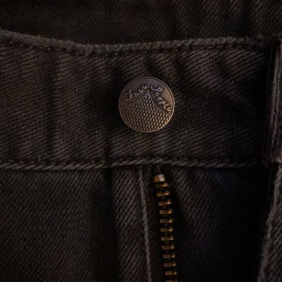 Free People black denim skirt NWOT 4 - Picture 7 of 10